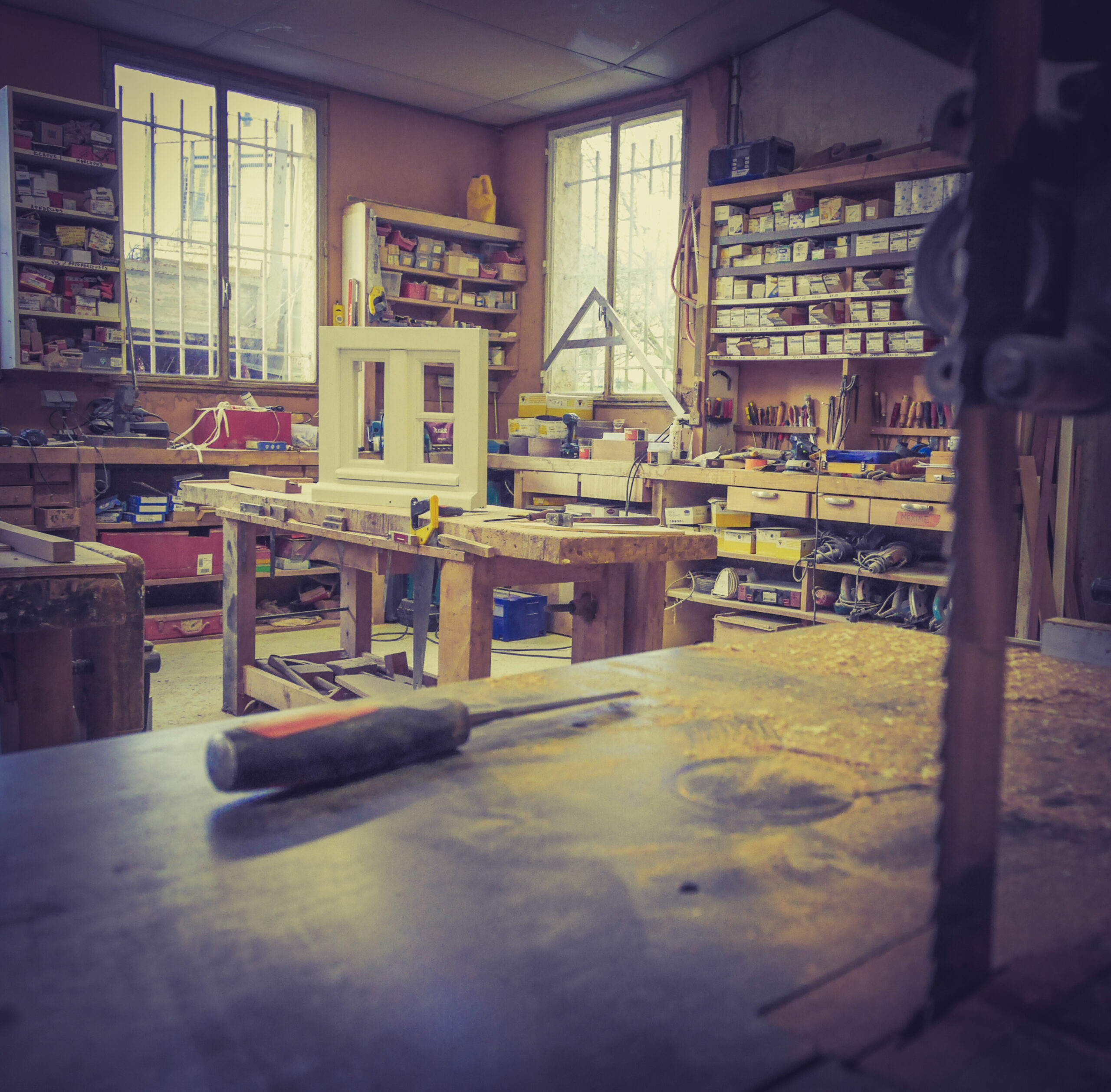 Atelier de menuiserie en Charente
