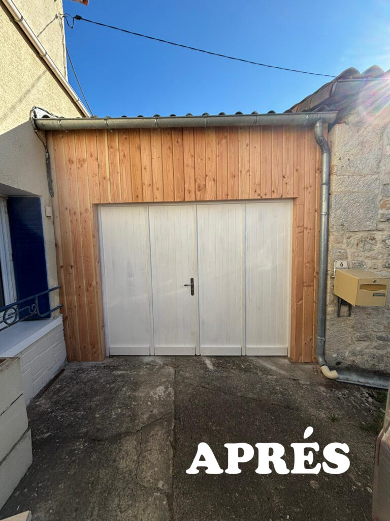 Création d'un garage, aprés