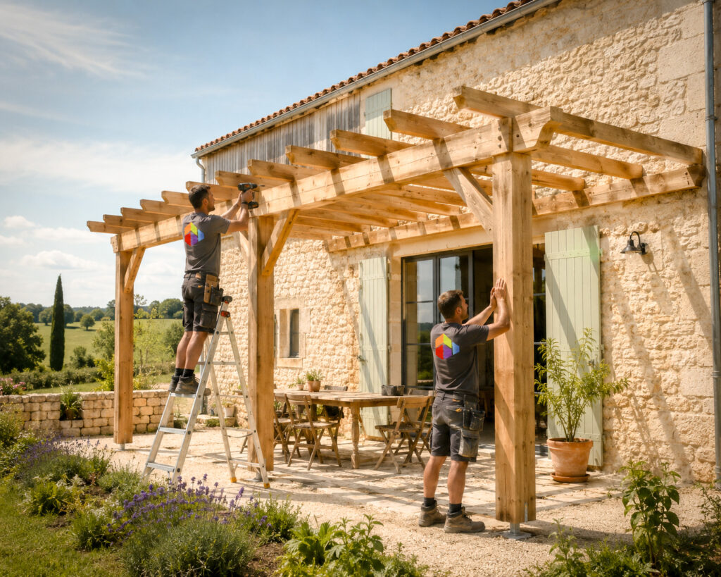 Pergola bois